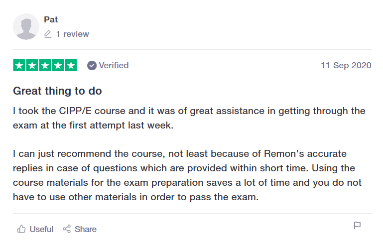 CIPPTraining review CIPPE CIPPUS CIPM