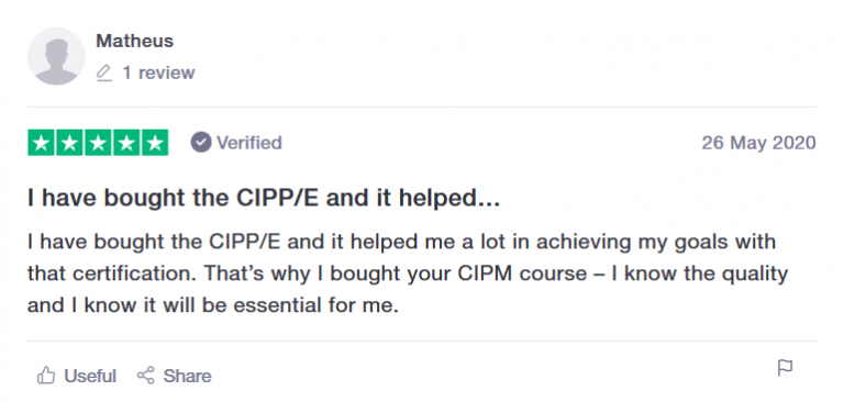 CIPPTraining review CIPPE CIPPUS CIPM