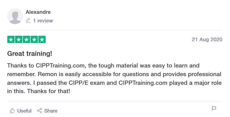 CIPPTraining review CIPPE CIPPUS CIPM