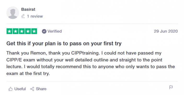 CIPPTraining review CIPPE CIPPUS CIPM