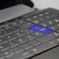 Laptop with GDPR button